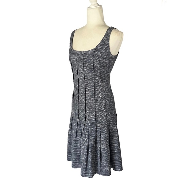 AKRIS PUNTO Pleated Dropped Waist Sleeveless Sheath Dress - Picture 9 of 15